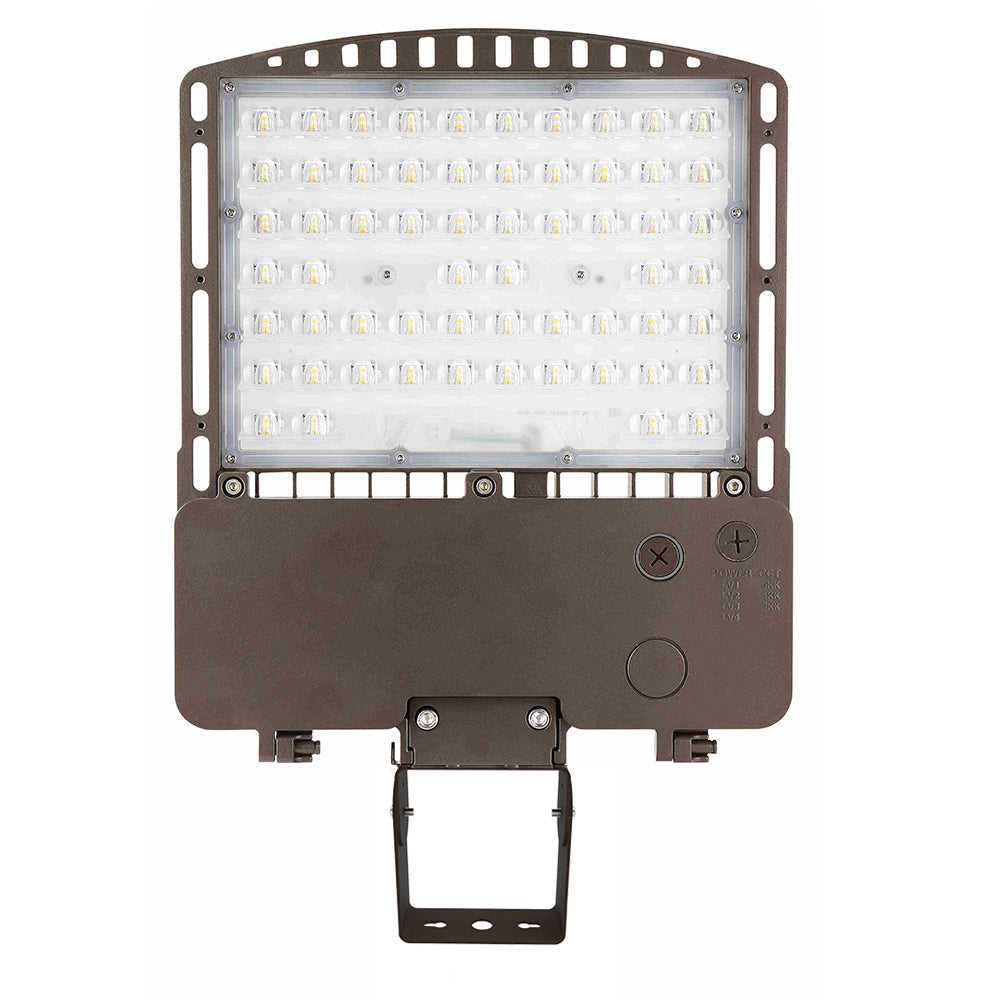 100w led parking lot area light with yoke mount