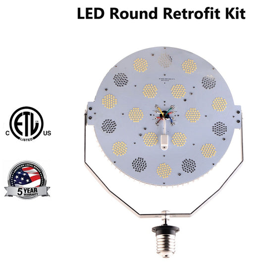 60W 100W 120W 150W LED Retrofit Kits CCT Tunable 3000K 4000K 5000K 100-277V E26 E39 Base for Parking Lot Shoebox Lights Replace, ETL Listed