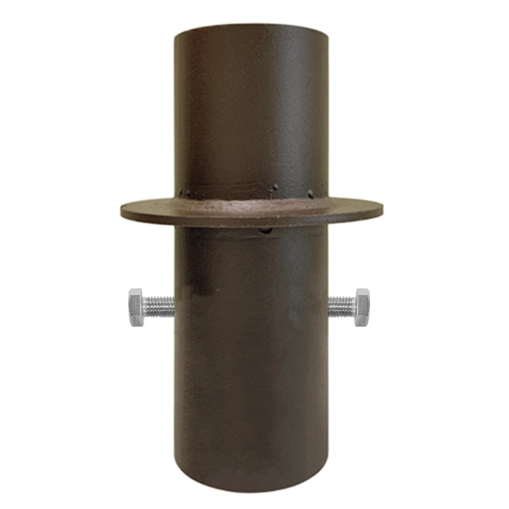 Steel Round Pole Top Reducer, Reduce 4″ Or 5″ Round Light Pole Into 3″ OD Round Pole, Outdoor Light Fixture Mount Bracket For LED Lighting