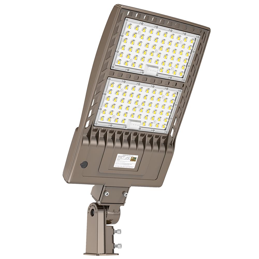 400w led parking lot pole light with slip fitter