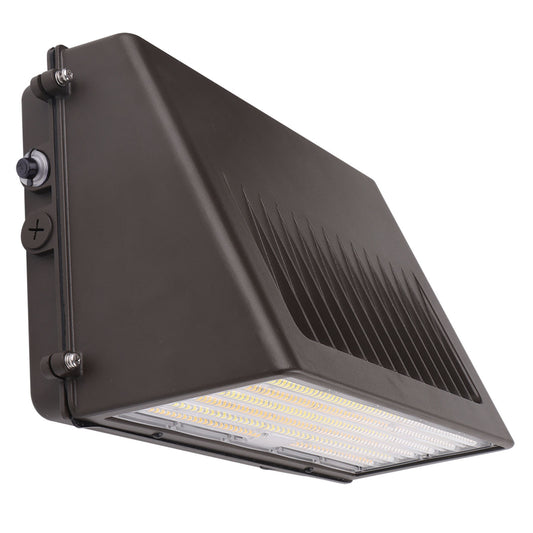 LED Full Cutoff Wall Pack Light with Photocell 125W 90W 60W 3000K/4000K/5000K 3CCT 120-277V Dimmable Commercial Outdoor Wall Lamp, UL DLC Listed