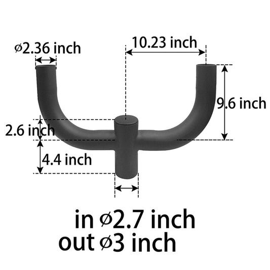 180 Degree Bullhorn Mounting Bracket for LED Parking Lot Lights
