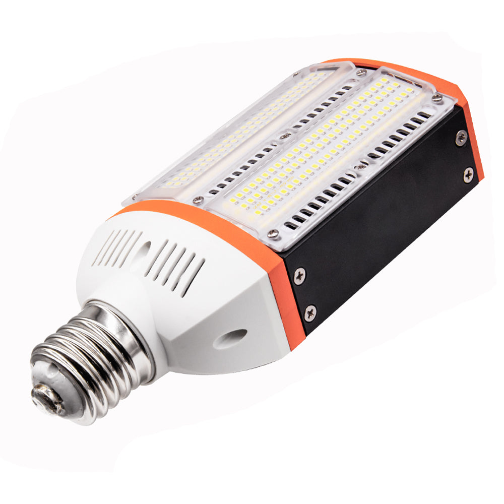 30W 40W 60W LED Shoebox Corn Bulb Retrofit Lamps, E26 / E39 Mogul Base, 5000K High Voltage Optional LED Lamp for Parking Lot Wallpack ETL DLC Listed