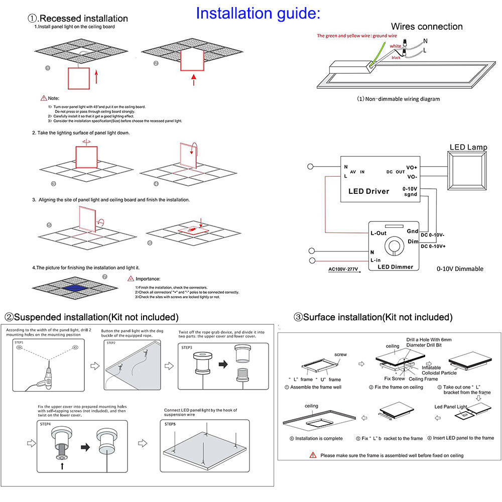 led panel lights ceiling