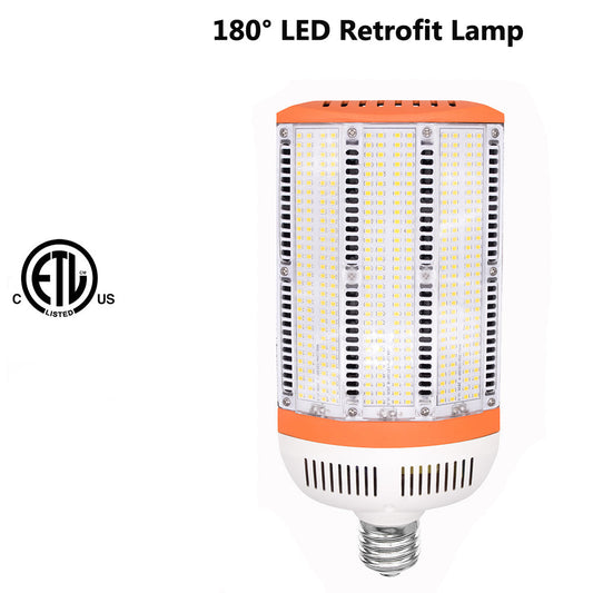 80W LED shoebox retrofit corn bulb 11600 lumens 5000K daylight