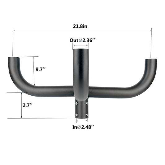 Large Quad Bullhorn Bracket for Four LED Parking Lot Lights