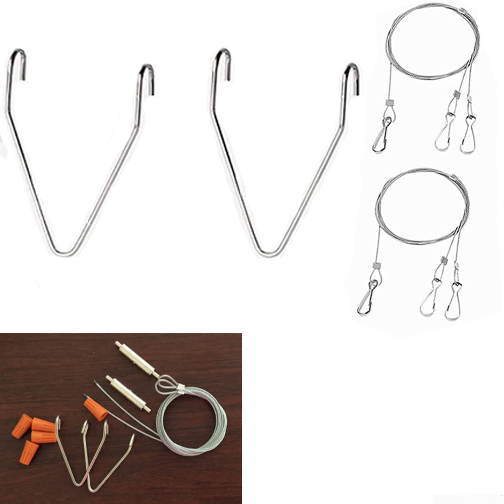 V hook for linear strip light