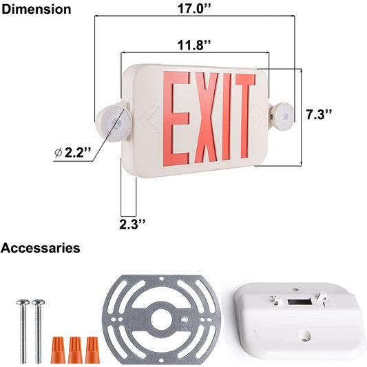 commercial emergency exit sign