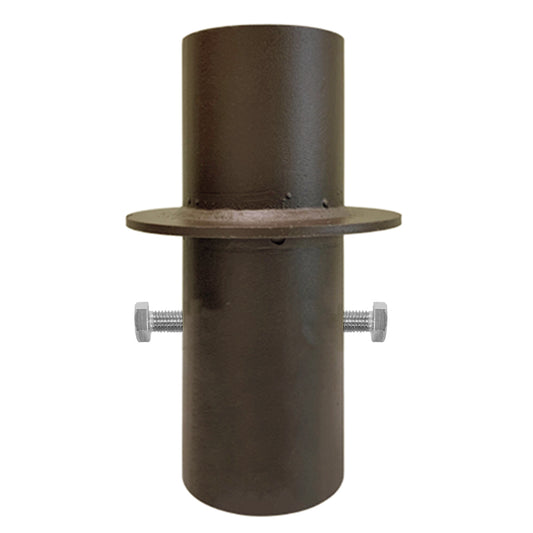 Steel Round Pole Top Reducer, Reduce 4″ Or 5″ Round Light Pole Into 3″ OD Round Pole, Outdoor Light Fixture Mount Bracket For LED Lighting