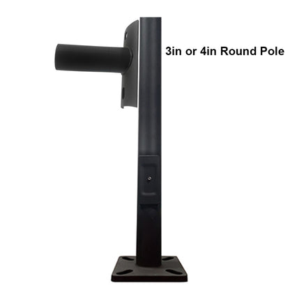 2-3/8 Inch Slip Fitter Side Mount Adapter for LED Shoebox Light