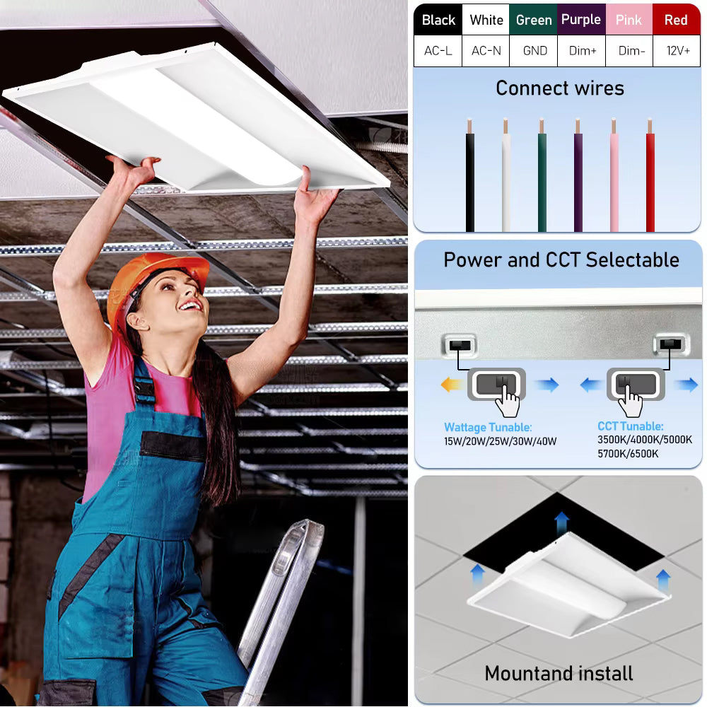 2x2 LED ceiling light