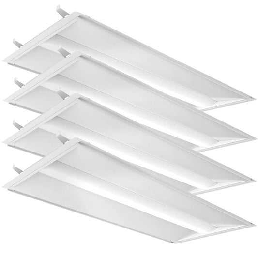 LED Troffer Retrofit Door Frame Kit 2x2 2x4 1x4 20W 25W 30W 35W Wattage & CCT Tunable 3500K/4000K/5000K 120-277V Dimmable Commercial Lighting Upgrade, ETL DLC Listed