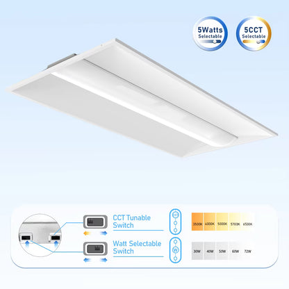 commercial LED troffer fixture