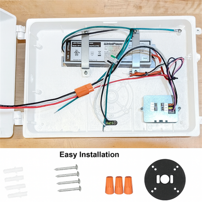 LED Full Cutoff Wall Pack Light with Photocell 125W 90W 60W 3000K/4000K/5000K 3CCT 120-277V Dimmable Commercial Outdoor Wall Lamp, UL DLC Listed