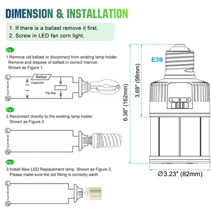 45w led corn light bulb
