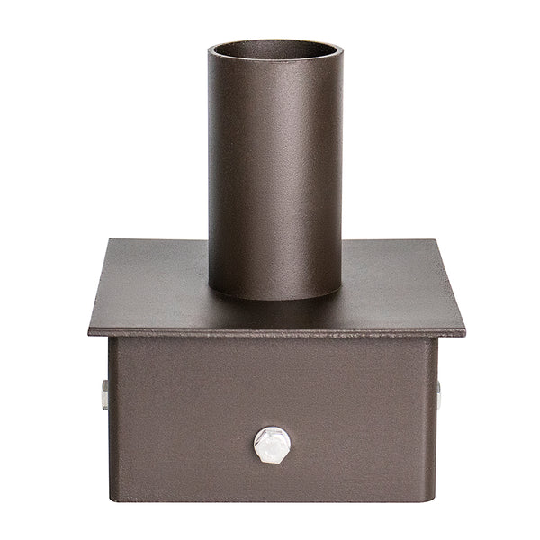 6 Inch Square Pole Tenon Adapter, Slip Fit Mounting Brackets – Choierlight