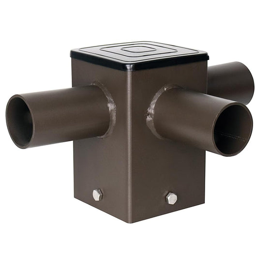 90 Degree Square Horizontal Tenon Adaptor with 3 Arms