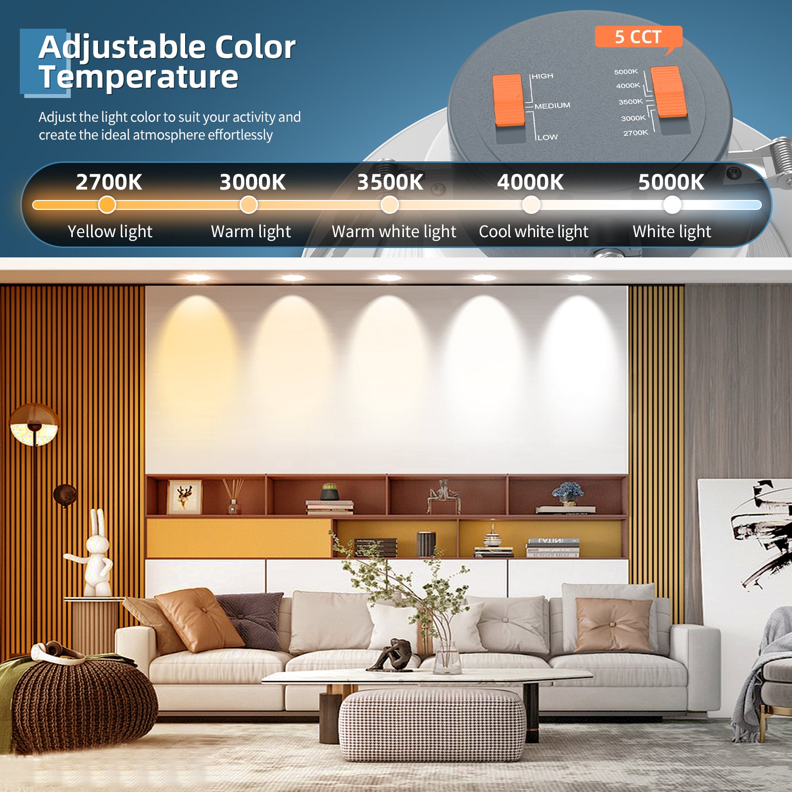 Dimmable Canless Wafer Downlight