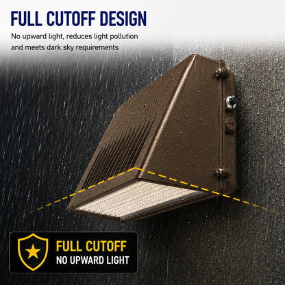 Full Cutoff LED Wall Pack with Emergency Battery Backup