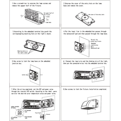 Full cutoff LED wall pack for warehouse exterior lighting