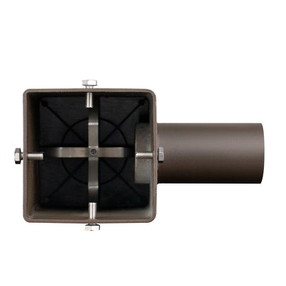 Horizontal Side Mount Tenon Adapter for LED Parking Lot Lighting