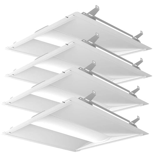 LED Troffer Retrofit Door Frame Kit 2x2 2x4 1x4 20W 25W 30W 35W Wattage & CCT Tunable 3500K/4000K/5000K 120-277V Dimmable Commercial Lighting Upgrade, ETL DLC Listed