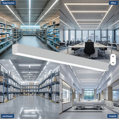 2FT 4FT 8FT LED Linear Lights 25W 30W 35W 40W 50W 60W 70W 80W 100W Watt Tunable 3500/4000/5000/5700/6500K 5CCT 120LM/W Dimmable Linkable Architectural Up and Down Lights