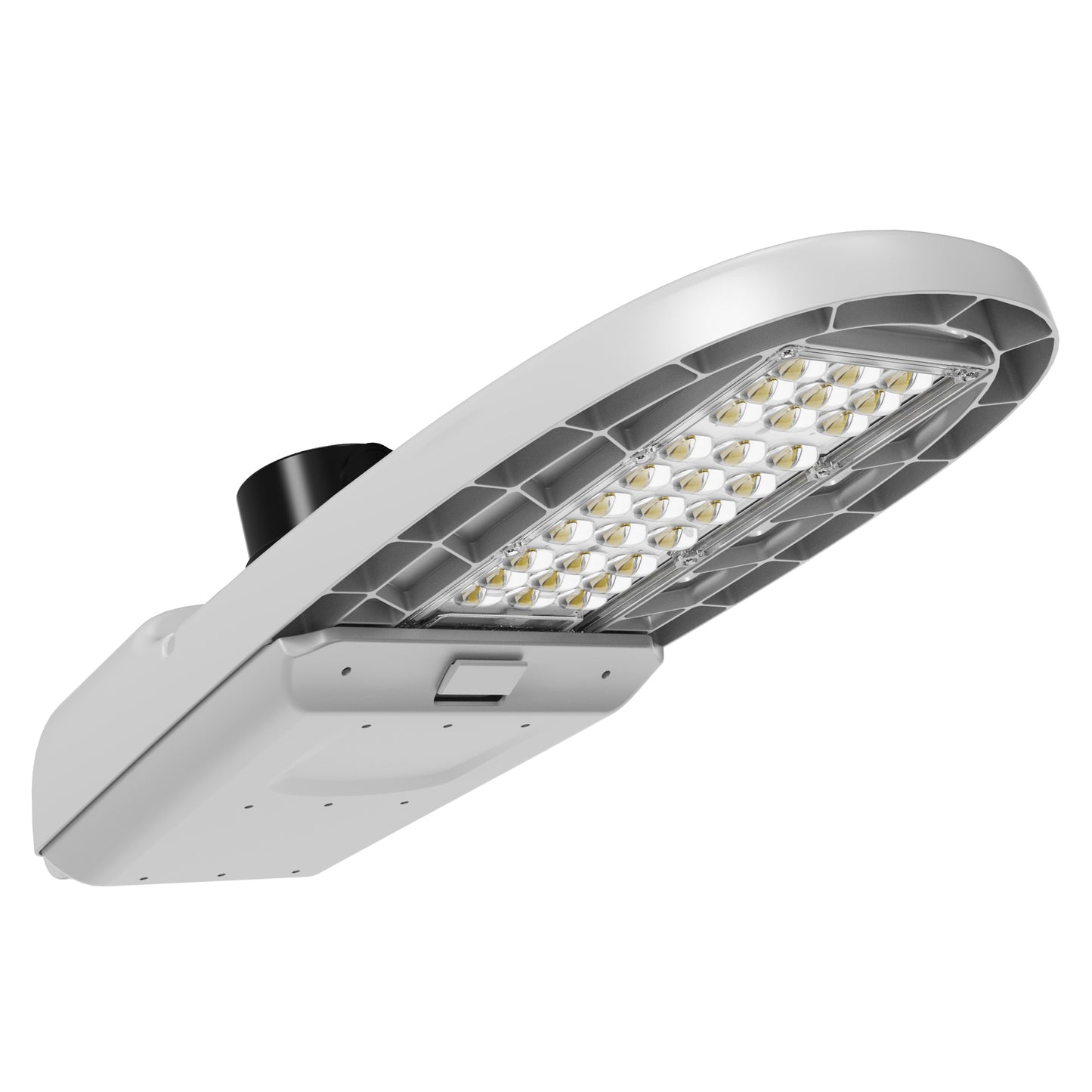 LED Roadway Light with Dusk to Dawn Photocell, 100W 200W 300W Watt Selectable, 4000K 5000K , 120-277V Commercial LED Street Light, Type III Distribution, IP65 Waterproof Roadway & Parking Lot Lighting