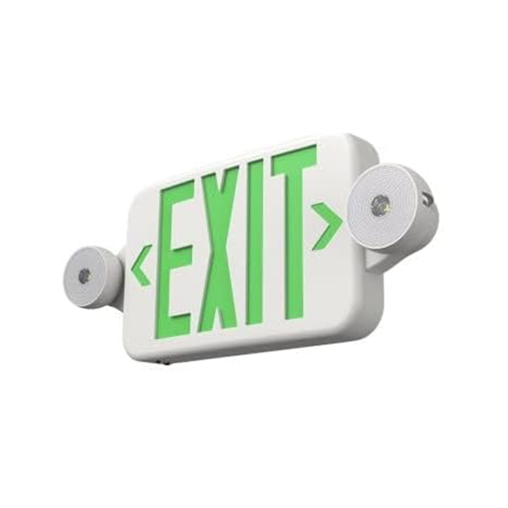 LED emergency exit light combo