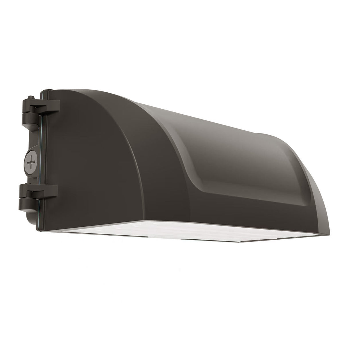 LED full cutoff wall pack light with photocell