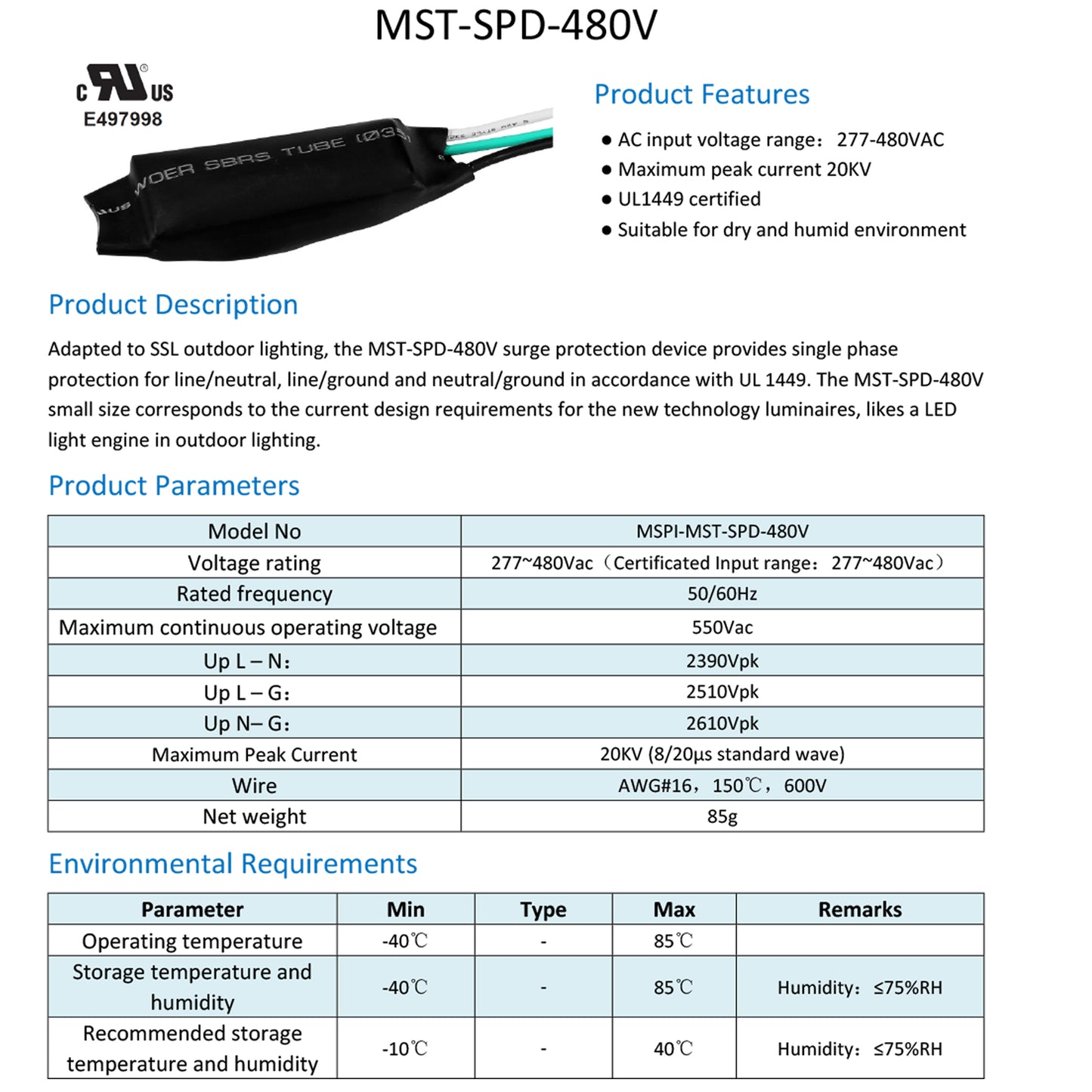 3 phase surge protection device