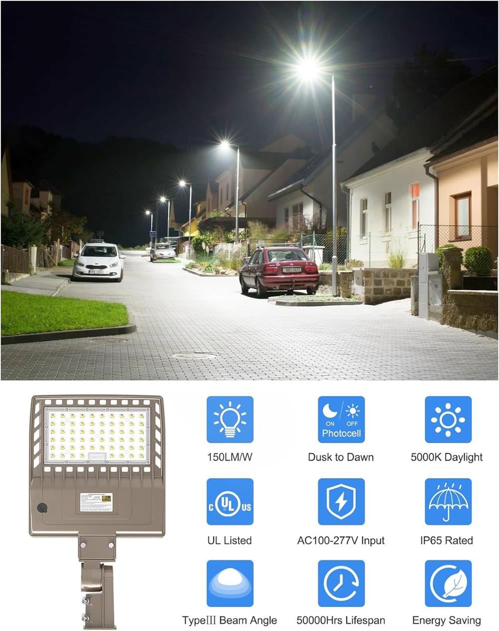  Outdoor Area Street Security Lighting