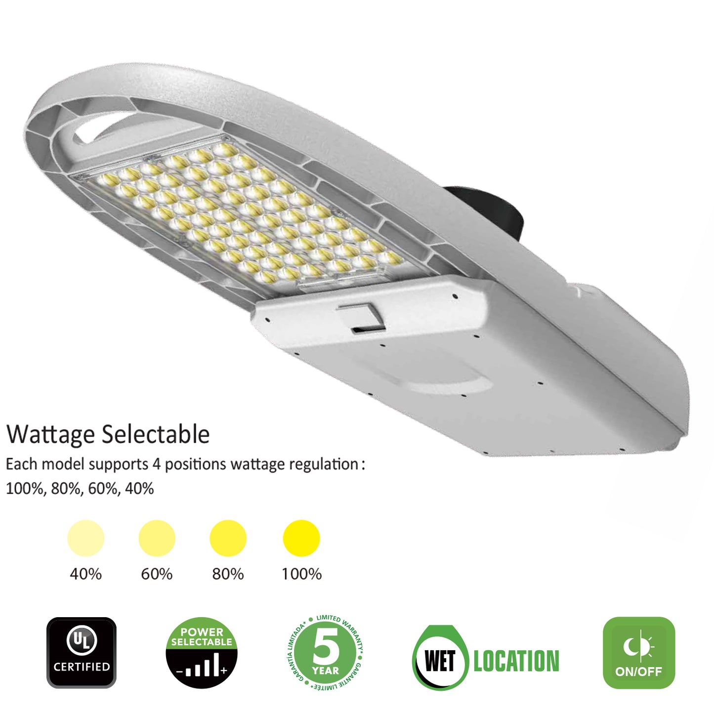 LED area roadway lighting