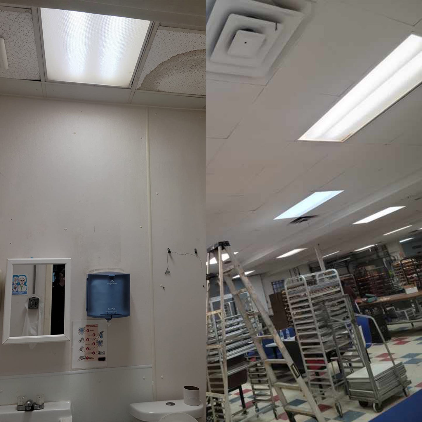 4FT LED Magnetic Retrofit Kit 60W 50W 36W 25W 18W Watt Tunable 3000K/4000K/5000K 3CCT 120-277V Dimmable Linear Strip, T8 T10 T12 Fluorescent Replacement, 5 Pack