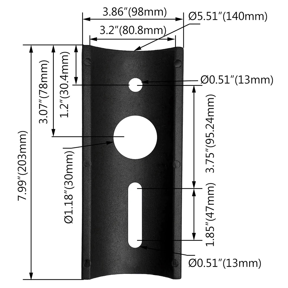 Round Pole Adapter for LED Shoebox & Parking Lot Area Lights