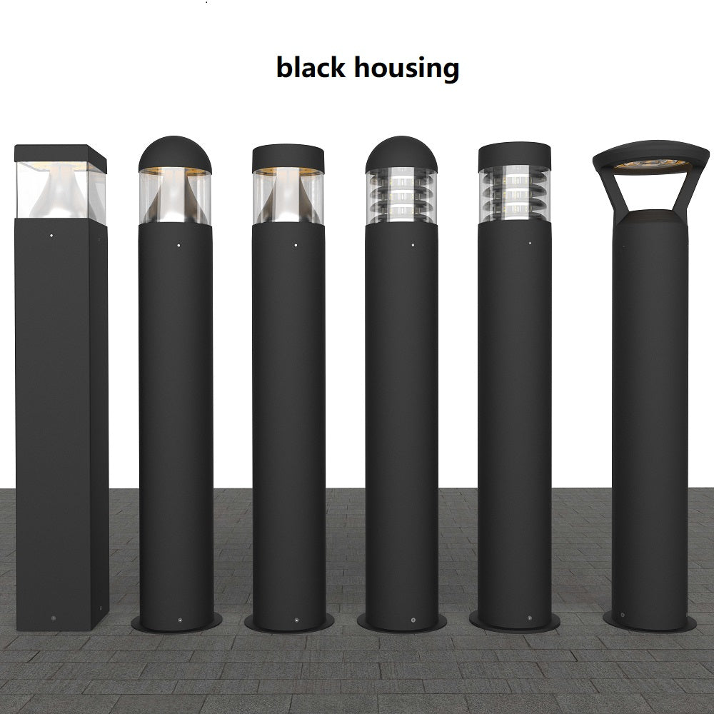 black led bollard light type