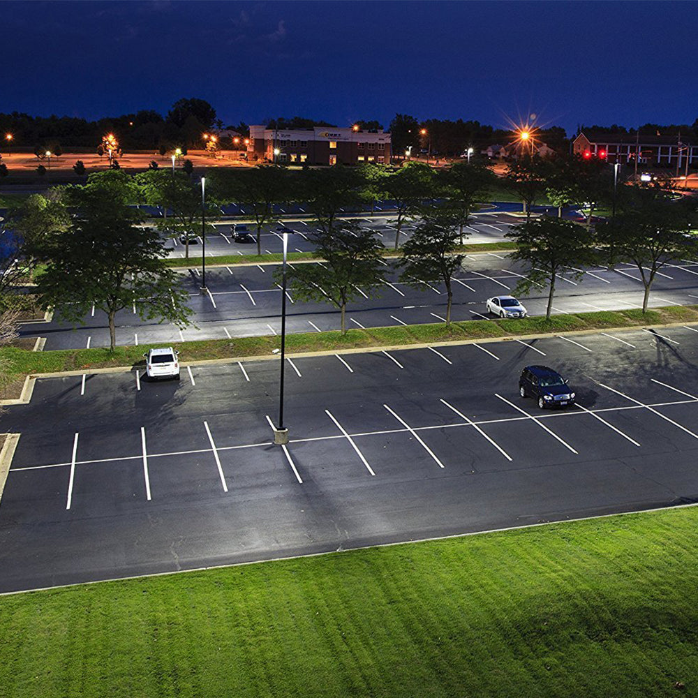 bright led parking lot lighting