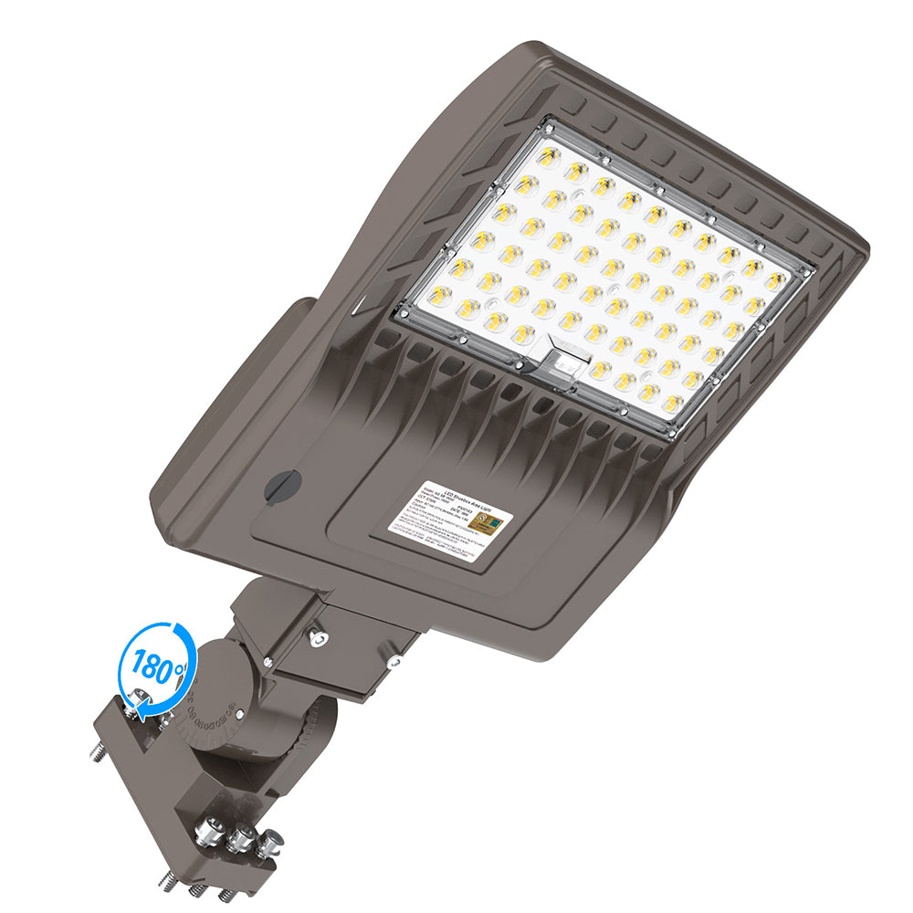 direct arm mount led parking lot light 