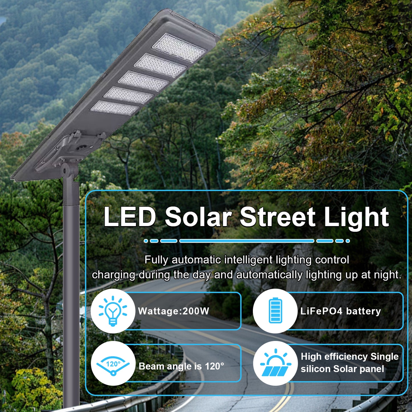 high brightness solar street light for highway