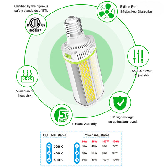 high lumen commercial LED bulb