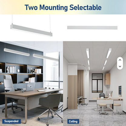 2FT 4FT 8FT LED Linear Lights 25W 30W 35W 40W 50W 60W 70W 80W 100W Watt Tunable 3500/4000/5000/5700/6500K 5CCT 120LM/W Dimmable Linkable Architectural Up and Down Lights