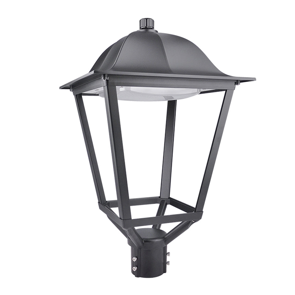 LED Post Top Light with Photocell Waterproof Outdoor Circular Area Pole ...