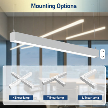 2FT 4FT 8FT LED Linear Lights 25W 30W 35W 40W 50W 60W 70W 80W 100W Watt Tunable 3500/4000/5000/5700/6500K 5CCT 120LM/W Dimmable Linkable Architectural Up and Down Lights