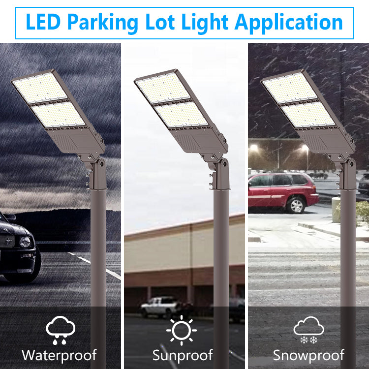 led parking lot pole light fixtures 