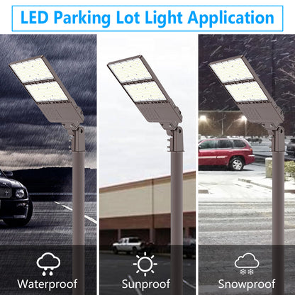 led parking lot pole light fixtures 