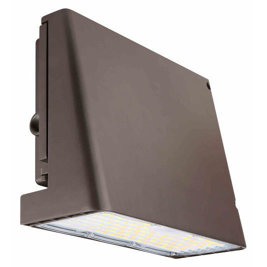 LED Full Cutoff Wall Pack Light with Photocell, Dusk to Dawn Outdoor Security Light, 38W 65W 100W Selectable, 3000K/4000K/5000K, Commercial Exterior Lighting, IP65 Waterproof, 120-277V