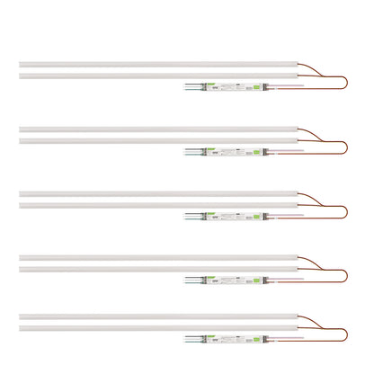 4FT LED Magnetic Retrofit Kit 60W 50W 36W 25W 18W Watt Tunable 3000K/4000K/5000K 3CCT 120-277V Dimmable Linear Strip, T8 T10 T12 Fluorescent Replacement, 5 Pack