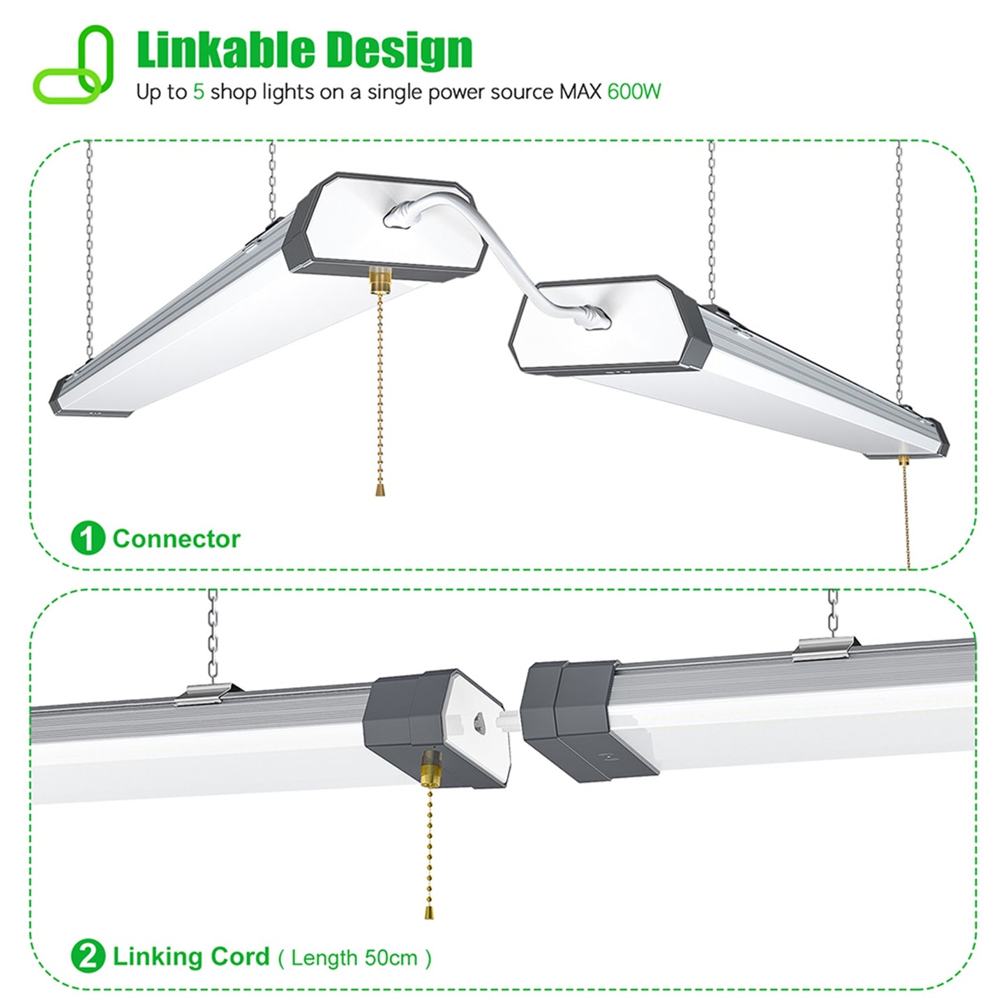 linkable led shop lighting