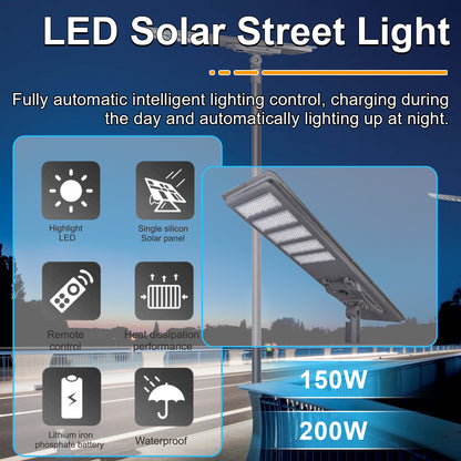 no wiring outdoor solar street lighting system