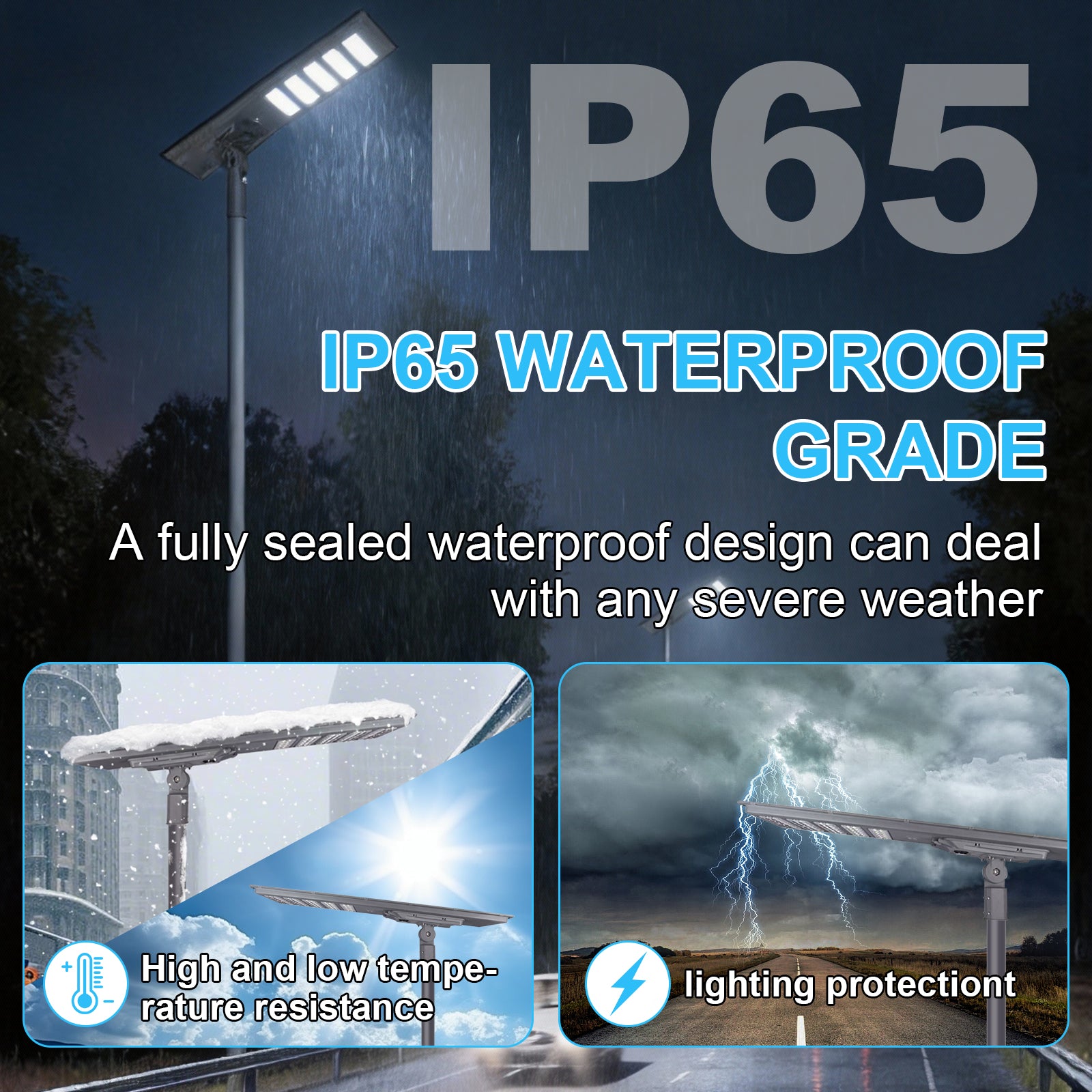 solar street light outdoor waterproof